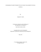 NONDOMINANT PARENT PERSPECTIVES ON FAMILY ENGAGEMENT IN RURAL SCHOOLS