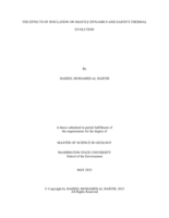 THE EFFECTS OF INSULATION ON MANTLE DYNAMICS AND EARTH’S THERMAL EVOLUTION