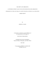 THE CRIPS’ LOST LIBERATION: A NOTORIOUS STREET GANG’S EVOLUTION FROM WOULD-BE LIBERATION INSURGENCY IN THE LATE 1960s, TO LATENT POLITICAL POTENCY AS A NON-STATE ARMED GROUP