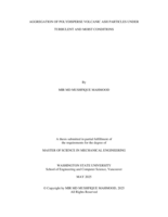AGGREGATION OF POLYDISPERSE VOLCANIC ASH PARTICLES UNDER TURBULENT AND MOIST CONDITIONS