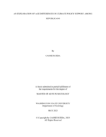 An Exploration of Age Differences in Climate Policy Support Among Republicans
