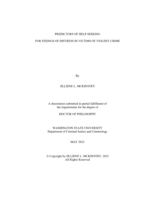 Predictors of Help Seeking for Feelings of Distress in Victims of Violent Crime