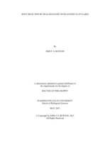 HOST SELECTION BY BLACKLEGGED TICKS (IXODES SCAPULARIS)