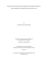 Exploratory Investigation of Mathematics Engagement in Digitally Based Assessments: Evidence from NAEP Process Data