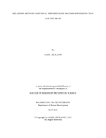 Relations Between Individual Differences in Emotion Differentiation and the Brain
