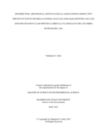 Distribution, abundance, and ecological associations among two species of native mussels (Gonidea angulata and Margaritifera falcata) and one invasive clam species (Corbicula fluminea) in the Columbia River Basin, USA