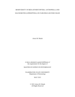 Biodiversity of Bees (Hymenoptera: Anthophila) and Macromoths (Lepidoptera) on Fairchild Air Force Base