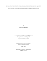 Evaluating the effects of beaver-related restoration on aquatic ecosystems: Outcomes and risks of beaver reintroductions