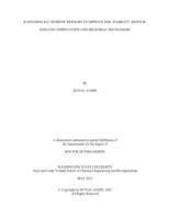 KANGAROO RAT BURROW BIOFILMS TO IMPROVE SOIL STABILITY: BIOFILM-INDUCED CEMENTATION AND MICROBIAL MECHANISMS