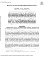 Localized Resolvent-Mode Bases for Turbulence Statistics