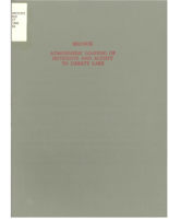 Atmospheric loading of nutrients and acidity to Liberty Lake