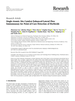 Single-Atomic Site Catalyst Enhanced Lateral Flow Immunoassay for Point-of-Care Detection of Herbicide