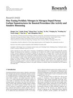 Fine-Tuning Pyridinic Nitrogen in Nitrogen-Doped Porous Carbon Nanostructures for Boosted Peroxidase-Like Activity an Sensitive Biosensing