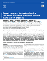 Recent progress in electrochemical reduction of carbon monoxide toward multi-carbon products