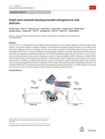 Single-atom materials boosting wearable orthogonal uric acid detection