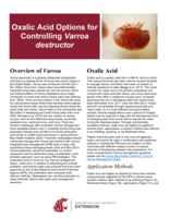 Oxalic acid options for controlling Varroa destructor