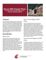 Secure Milk Supply Plans: Creating Plans Through a Student-Led, Processor-Organized Model