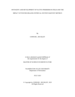 ONTOGENY AND DEVELOPMENT OF NATIVE PERIDERM IN-FIELD AND THE IMPACT OF WOUND-HEALING INTERVAL ON POST-HARVEST METRICS