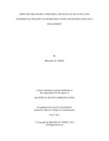 Depicting belonging: Exploring the roles of inclusive and experiential imagery in higher education advertising for Gen-Z engagement