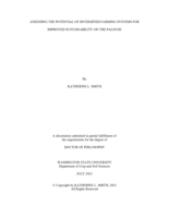 ASSESSING THE POTENTIAL OF DIVERSIFIED FARMING SYSTEMS FOR IMPROVED SUSTAINABILITY ON THE PALOUSE