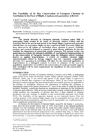 The Feasibility of In Situ Conservation of European Chestnut in Azerbaijan in the Face of Blight, Cryphonectria parasitica: A Review