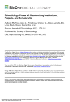 Ethnobiology Phase VI: Decolonizing Institutions, Projects, and Scholarship