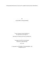 FUNGICIDE RESISTANCE IN ASCOCHYTA RABIEI IN THE PACIFIC NORTHWEST