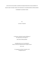 ADVANCES IN MACHINE LEARNING-ENABLED RESOURCE MANAGEMENT IN MANYCORE SYSTEMS: FROM VON NEUMANN TO HETEROGENEOUS PROCESSING-IN-MEMORY ARCHITECTURES