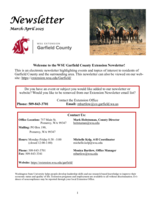 Garfield County Extension Newsletter, March-April 2025