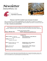 Garfield County Extension Newsletter, January-February 2025