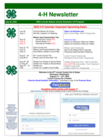 4-H Newsletter, July 25, 2025