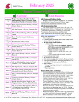 WSU Kittitas County Extension 4-H Focus, February 2025