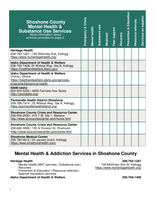 Shoshone County Resource Guide - Idaho