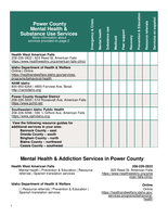 Power County Resource Guide - Idaho