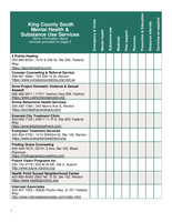 King South County Resource Guide - Washington