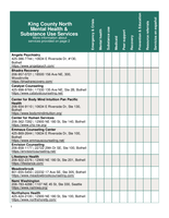 King North County Resource Guide - Washington