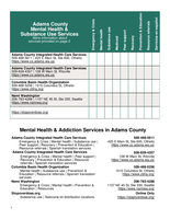 Adams County Resource Guide - Washington