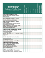 Nez Perce County Resource Guide - Idaho