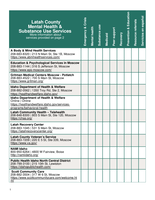 Latah County Resource Guide - Idaho