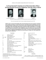An Experimental Evaluation of an Electronic Rotor Phase Synchronization System for Multirotor Aircraft Noise Control