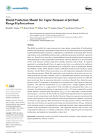 Blend Prediction Model for Vapor Pressure of Jet Fuel Range Hydrocarbons