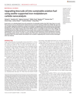 Upgrading biocrude oil into sustainable aviation fuel using zeolite-supported iron-molybdenum carbide nanocatalysts