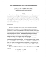 Annual Variation of the Hydroxyl Radical in a Mid-Latitude Rural Atmosphere 