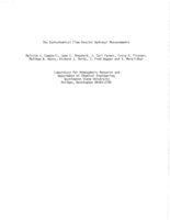 The Radiochemical Flow Reactor Hydroxyl Measurements 