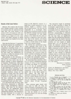 Density of the lunar surface