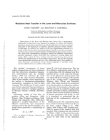 Radiative heat transfer in the lunar and mercurian surfaces