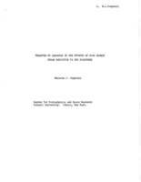 Transfer by Aerosols of Effects of High Energy Solar Radiation to the Biosphere