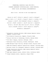 Operational overview of NASA GTE/CITE 1 airborne instrument intercomparisons - Carbon monoxide, nitric oxide, and hydroxyl instrumentation