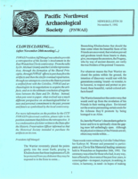Pacific Northwest Archaeological Society (PNWAS) News Bulletins, 1992