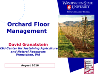 Orchard Floor Management